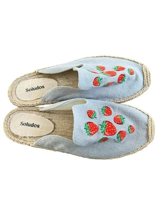 Soludos Strawberry Patch Espadrilles - Size 9 - Picture 2 of 4